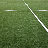 Chalk Lines on a Soccer Field, Tukwila, Washington, USA