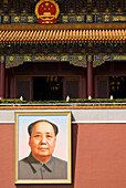 Portrait of Mao Zedong, Beijing, China