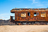 Abandoned Train Car, Pioneertown, California, USA