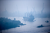 Ship on Song Sai Gon River, Vietnam, Ho Chi Minh City, Vietnam
