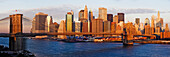 Lower Manhattan and the Brooklyn Bridge, Lower Manhattan, New York, USA