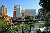 Venetian Hotel auf dem Strip im Sonnenlicht, Las Vegas, Nevada, USA, Amerika