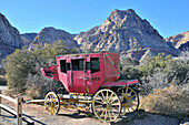 Old stagecoach at Old Nevada Bonnie Springs near Las Vegas, Nevada, USA, America