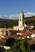 Panoramic view over Trinidad, Convent de San Francisco, Cuba, Greater Antilles, Antilles, Carribean, West Indies, Central America, North America, America