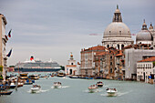 Canale Grande, Cruise ship in the background, Venice, Italy