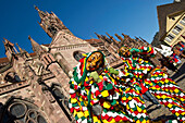 Karnevalsumzug in der Altstadt, Freiburg im Breisgau, Baden-Württemberg, Deutschland