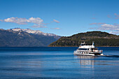 Ship at Lago Nahuel Huapi, near San Carlos de Bariloche, Rio Negro, Patagonia, Argentina