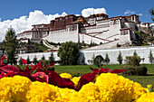 Potala-Palast, Residenz und Regierungssitz der Dalai Lamas in Lhasa, autonomes Gebiet Tibet, Volksrepublik China