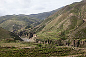 Landschaft im Transhimalaya-Gebirge bei Lhasa autonomes Gebiet Tibet, Volksrepublik China