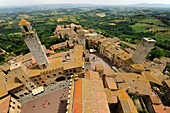 View over San Gimignano, Tuscany, Italy