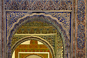 Detail des Königspalastes Alcazar, Sevilla, Andalusien, Spanien, Europa