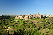 Skyline of Pitigliano, Pitigliano, Tuscany, Italy