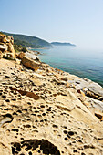 Bizarre rocks at Mediterranean coast near Fetovaia, Fetovaia, island of Elba, Mediterranean, Tuskany, Italy