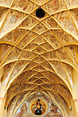 Arched roof of late gothic church Maria Saal, Maria Saal, Carinthia, Austria, Europe