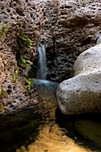 Aravaipa Canyon Wilderness, waterfall and pool, Arizona, USA