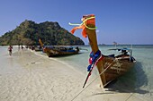 Long Tail Boat, Sea Beach, Krabi, Thailand