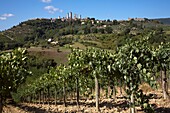 San Gimignano and surrounding countryside, Tuscany, Italy