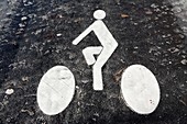 Signaletique cycle paths
