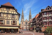 France, Alsace, Obernai, Route du Vin d'Alsace