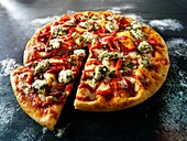 Chicken topped Pizza