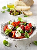 Buffalo mozerella and tomato salad