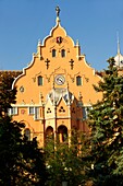 Art Nouveau Sezession City Hall designed by Lechner Ödön with Zolnay tiles, Hungary Kecskemét