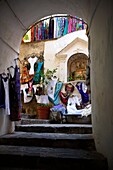 The fashion shops of Positano, Amalfi coast, Italy