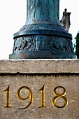 France, Champagne-Ardenne, Marne 51, Fismes - Details of the bridge on the Vesle river becamed a bridge-memorial to the american army