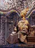Vietnam, Hue, Tomb and statue of Emperor Khai Dinh