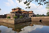 Vietnam, Hue, Citadel, Ngo Mon Gate, Ngu Phung Belvedere