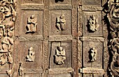 Myanmar, Burma, Mandalay, Shwenandaw Kyaung, Golden Palace Monastery, woodcarving detail