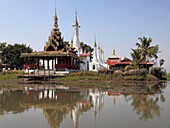 Myanmar, Burma, Inle Lake, buddhist pagoda