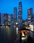 Singapore, Central Business District, Boat Quay, Singapore River