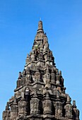 Indonesia, Java, Prambanan, hindu temple, people climbing