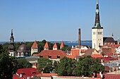 Estonia, Tallinn, skyline, general panoramic view