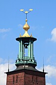 Sweden, Stockholm, City Hall, tower, spire