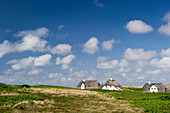 Thatched-roof houses, Kampen, Sylt, Schleswig-Holstein, Germany