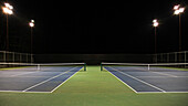 Tennis Court at Night, Seattle, WA