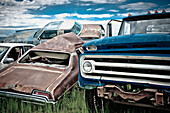 Car Scrapyard, Billings, Montana, USA