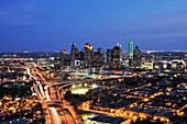 Dallas Skyline at Night, Dallas, Texas, USA