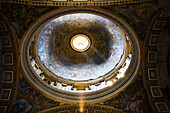 Minor cupola in ceiling of St. Peter's Basilica, Rome, Italy