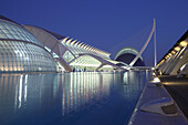 L'Hemisferic, Museo de las Ciencias Príncípe Felipe, Ágor, Architect Santiago Calatrava, Valencia, Spain
