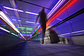 Moving walkway, Munich Airport, Bavaria, Germany