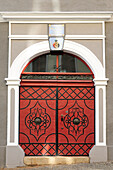 Red entrance, old city of Goerlitz, Goerlitz, UNESCO World Heritage, Goerlitz, Saxony, Germany, Europe