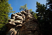 Rock formation Schnarcherklippe near Schierke, Harz mountains, Saxony-Anhalt, Germany