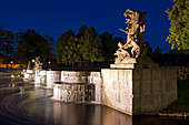 Kaskaden im Schlosspark, Schloss Ludwigslust, Ludwigslust, Mecklenburg-Vorpommern, Deutschland