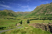 England,Cumbria,Lake District,Great Langdale and the Cumbrian Mountains