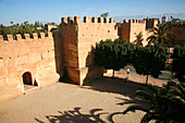Africa, Maghreb, North africa,IN Morocco, Taroudant, Bab Essalsa gate and ramparts