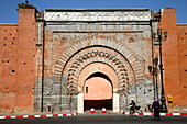 Africa, Maghreb, North africa,Morocco, Marrakech,  Bab Agnaou gate (Unesco world heritage)