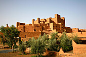 Africa, Maghreb, North africa, Morocco,  Draa valley, Ouled Atmane kasbah between Agdz and Zagora